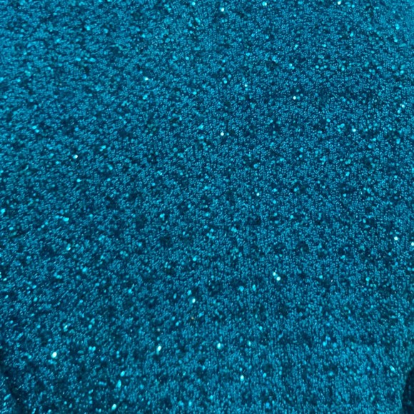 Vintage Jody of California Royal Blue Glitter Open Back Long Evening Dress Sz 5 - Picture 10 of 10